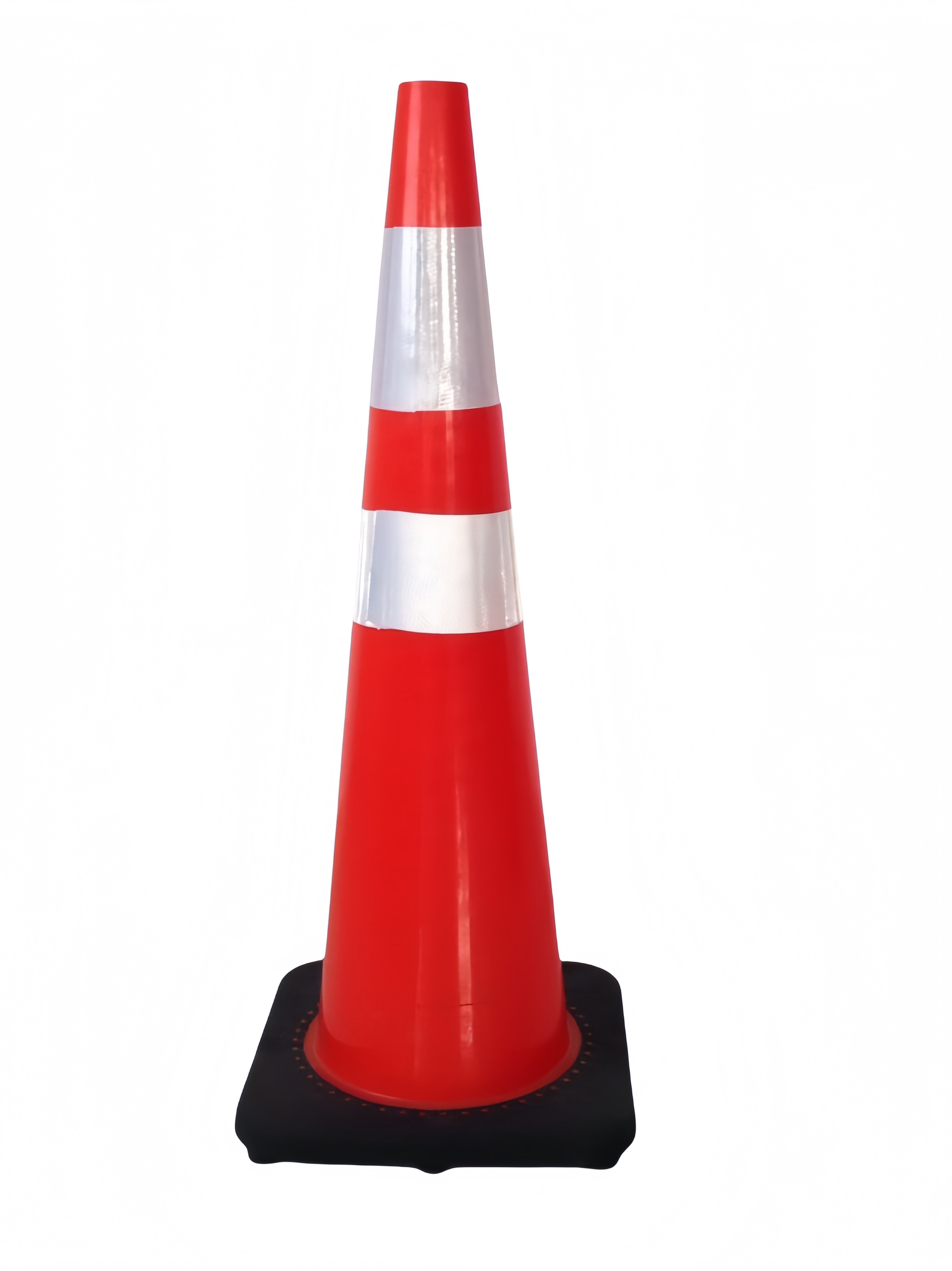 TC-PVC90B 900mm Reflective PVC Traffic Cone with Base