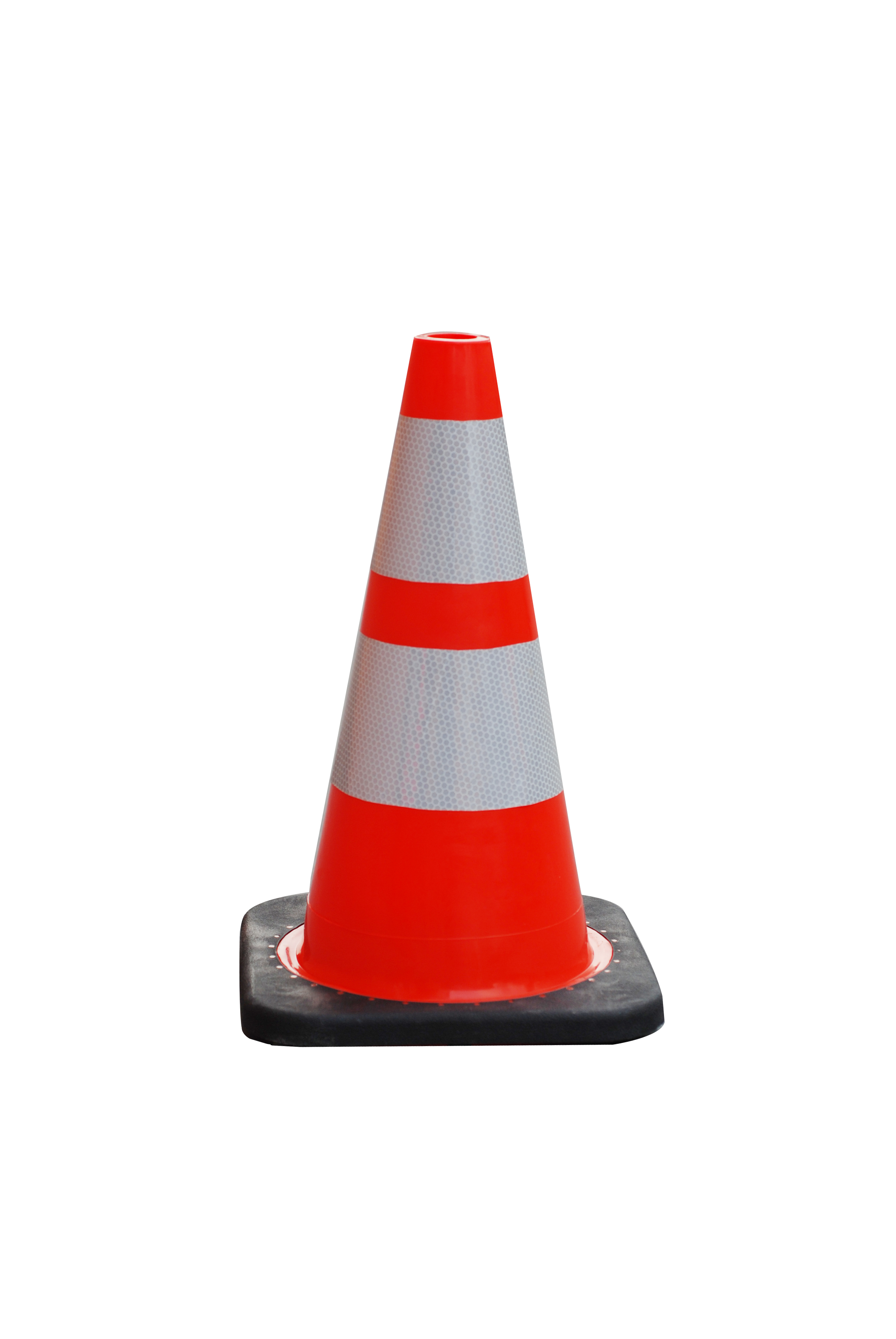 TC-PVC45B PVC Reflective Traffic Cone with Sturdy Rubber Base