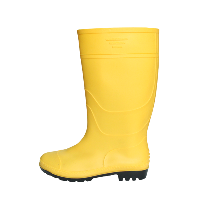 SS031-YB Yellow breathable non-slip PVC steel-free rain boots