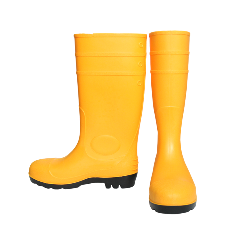 SS032-YB steel toe safety rain boots men