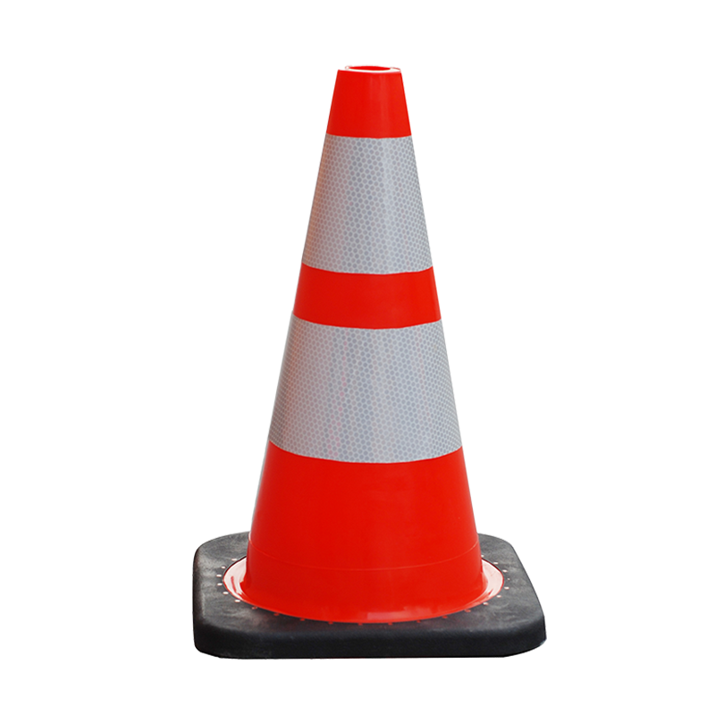TC-PVC45B PVC Reflective Traffic Cone with Sturdy Rubber Base