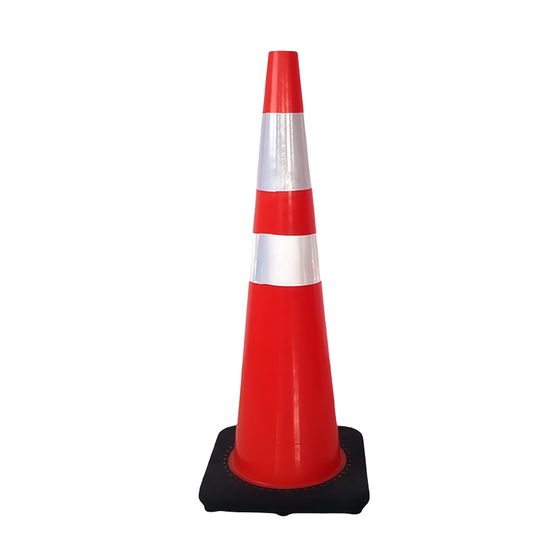 TC-PVC90B 900mm Reflective PVC Traffic Cone with Base